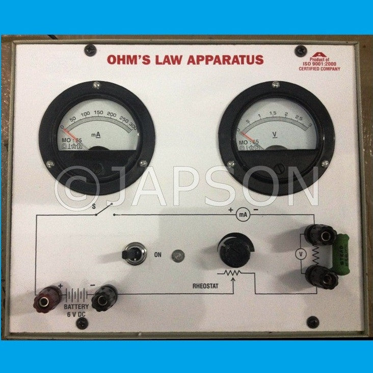 Ohms Law Apparatus with Power Supply Ohms Law Apparatus with Power Supply